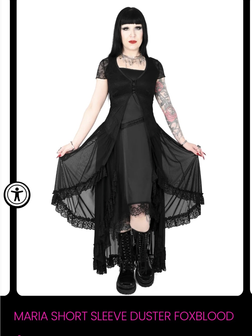 FOXBLOOD MARIA short sleeve duster